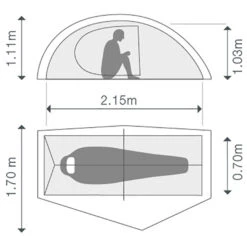 Exped Mira I HL - 1-person Tent -Robe Outdoor Shop exped mira i hl 1 person tent bf detail 4