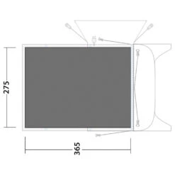 Outwell Footprint Blossburg 380 - Footprint -Robe Outdoor Shop outwell footprint blossburg 380 footprint detail 2