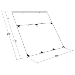 Outwell Hillcrest Tarp - Tarp -Robe Outdoor Shop outwell hillcrest tarp tarp detail 6