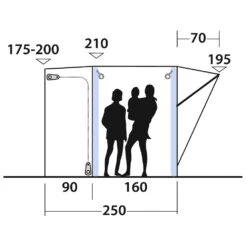 Outwell Newburg 160 Air - Motorhome Awning -Robe Outdoor Shop outwell newburg 160 air motorhome awning detail 3