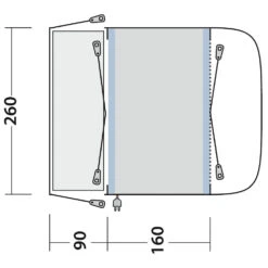Outwell Newburg 160 Air - Motorhome Awning -Robe Outdoor Shop outwell newburg 160 air motorhome awning detail 5