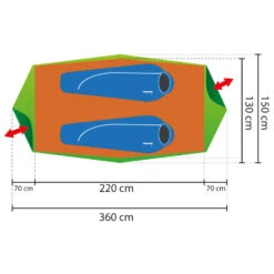 Femund - 2-person Tent -Robe Outdoor Shop rejka femund 2 person tent detail 3