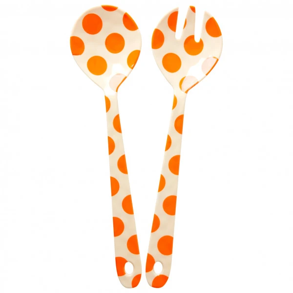 Rice Melamine Salad Spoon And Fork - Cutlery Set 3 Rice Melamine Salad Spoon And Fork - Cutlery Set