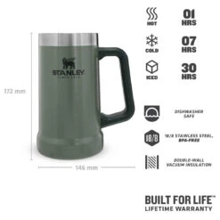 Stanley Adventure Vacuum Stein - Insulated Mug -Robe Outdoor Shop stanley adventure vacuum stein insulated mug detail 3