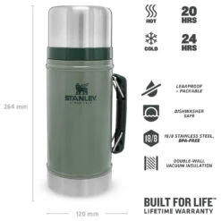 Stanley Classic Food Container 0,94 L - Food Storage -Robe Outdoor Shop stanley classic food container 094 l food storage detail 4