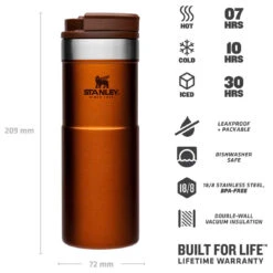 Stanley Classic Neverleak Travel Mug 470 Ml - Insulated Mug -Robe Outdoor Shop stanley classic neverleak travel mug 470 ml insulated mug detail 4
