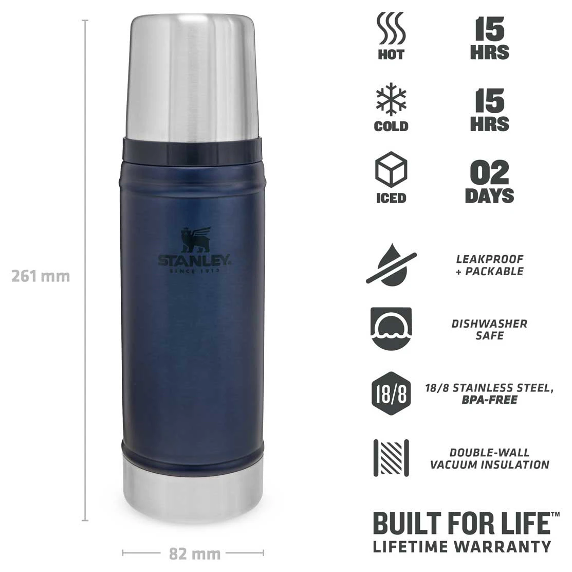 Stanley Classic Vakuum-Flasche - Insulated Bottle 6 Stanley Classic Vakuum-Flasche - Insulated Bottle - Image 4