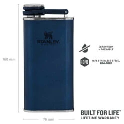 Stanley Classic Wide Mouth Flask - Water Bottle 9 Stanley Classic Wide Mouth Flask - Water Bottle -Robe Outdoor Shop stanley classic wide mouth flask water bottle detail 4