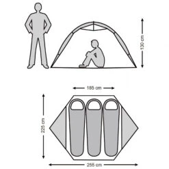 Stoic Njavve 3P Tent - 3-person Tent -Robe Outdoor Shop stoic njavve 3p tent 3 person tent detail 11