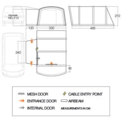 Vango Galli III Low - Motorhome Awning 9 Vango Galli III Low - Motorhome Awning -Robe Outdoor Shop vango galli iii low motorhome awning detail 2