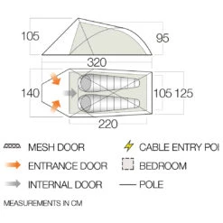 Vango Helvellyn 200 - 2-person Tent 5 Vango Helvellyn 200 - 2-person Tent -Robe Outdoor Shop vango helvellyn 200 2 person tent detail 2