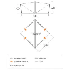 Vango Trigon Airhub - Group Tent 10 Vango Trigon Airhub - Group Tent -Robe Outdoor Shop vango trigon airhub group tent detail 4