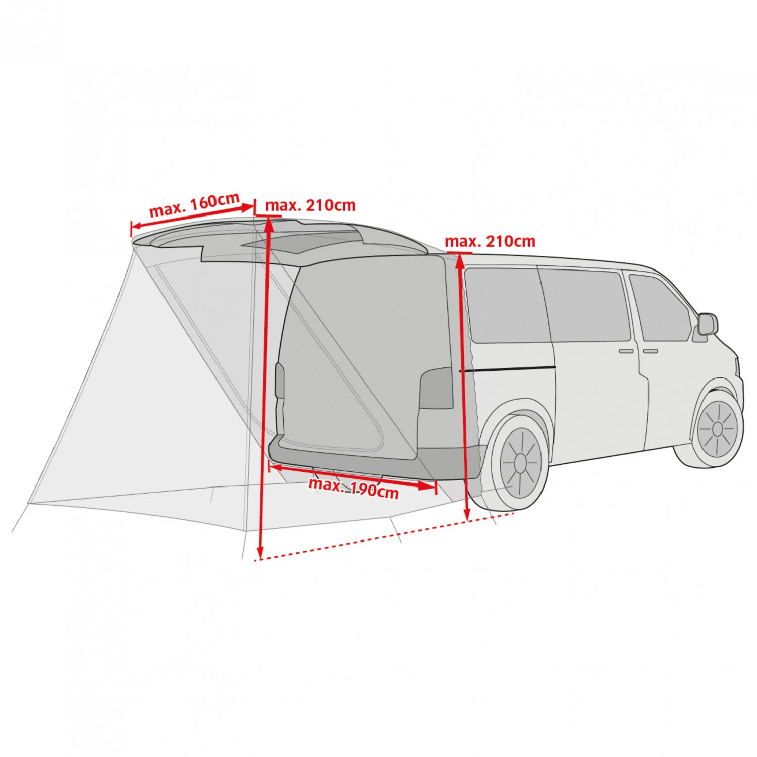 VAUDE Drive Van Trunk - Motorhome Awning 7 VAUDE Drive Van Trunk - Motorhome Awning - Image 5